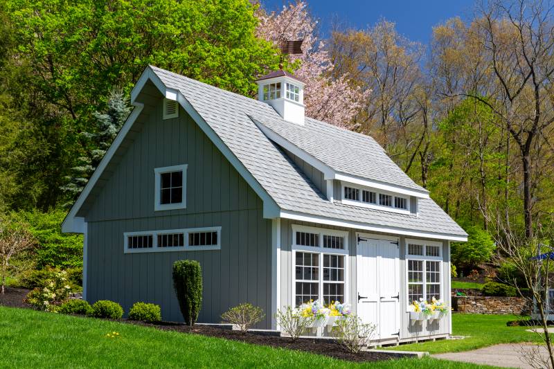 8' Wall Height • Grand Victorian Cape Garage