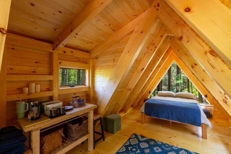 12' x 22' A-Frame Cabin Interior