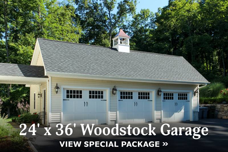 24' x 36' Woodstock Garage - View Special Package