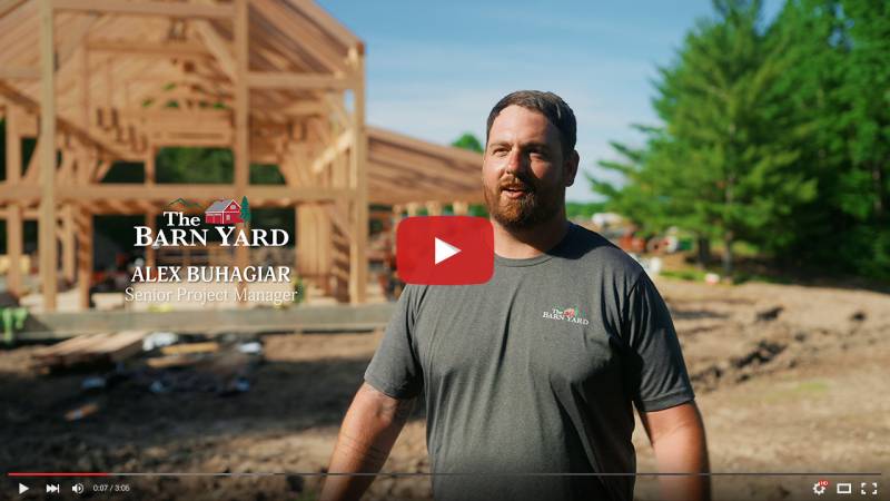 Raising the Barn at Valhalla Lodge