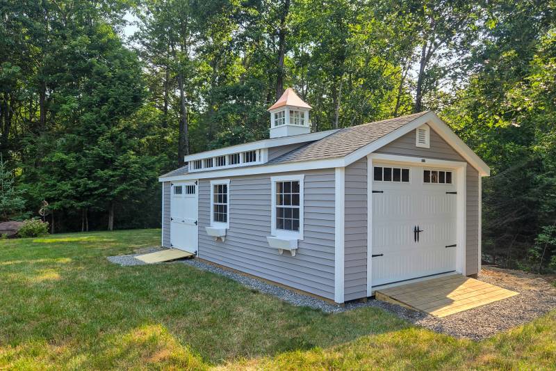 14' x 26' Classic Cape Garage, New Hartford, CT