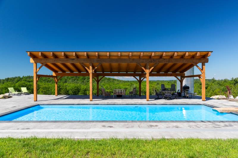 The Sonoma Pavilion runs adjacent to the pool