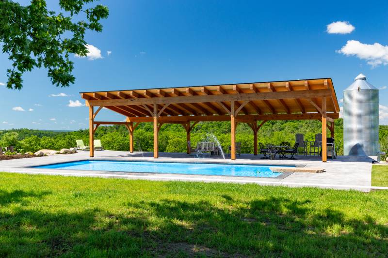 16' x 48' Sonoma Timber Frame Pavilion, Hubbardston, MA