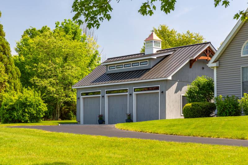 18' faux dormer • Copper top cupola