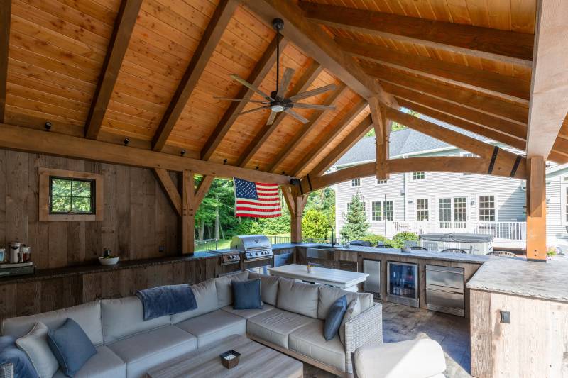 Prefinishing timbers ensures they arrive at the job site fully protected and ready for raising