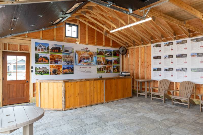 Inside the 24' x 30' Roosevelt Garage