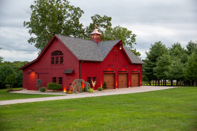 No matter the season, this Carriage Barn is picture perfect