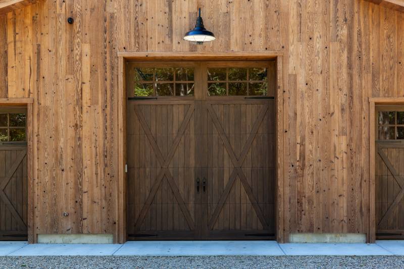 10' x 12' Belmont Spanish Cedar Door • Post & Beam Barn