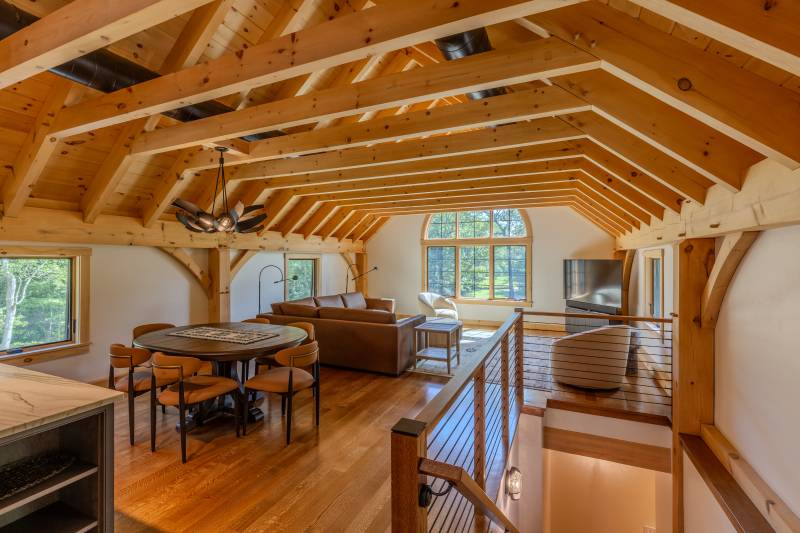 44' x 72' Riverton Monitor Barn Second Floor Loft