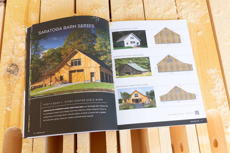 The Barn Yard Timber Frame Kit Catalog 2027 - Saratoga Barn Series