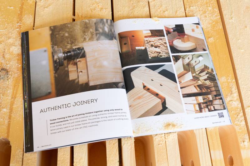 The Barn Yard Timber Frame Kit Catalog 2027 - Authentic Joinery