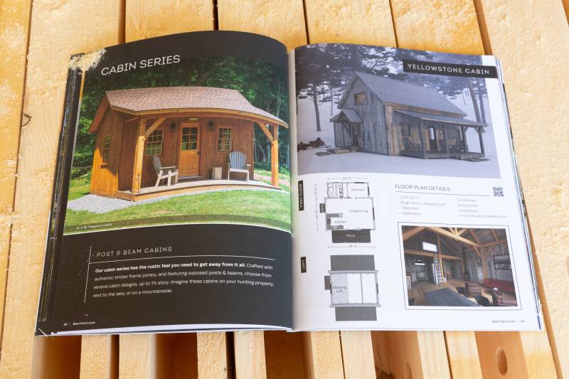 The Barn Yard Timber Frame Kit Catalog 2027 - Cabin Series