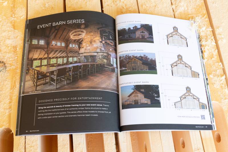The Barn Yard Timber Frame Kit Catalog 2027 - Event Barn Series