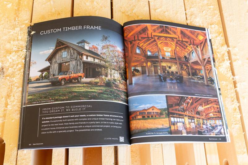 The Barn Yard Timber Frame Kit Catalog 2027 - Custom Timber Frame
