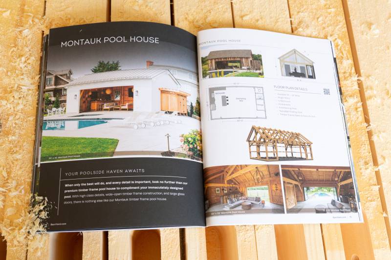 The Barn Yard Timber Frame Kit Catalog 2027 - Montauk Pool House