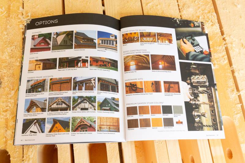 The Barn Yard Timber Frame Kit Catalog 2027 - Options