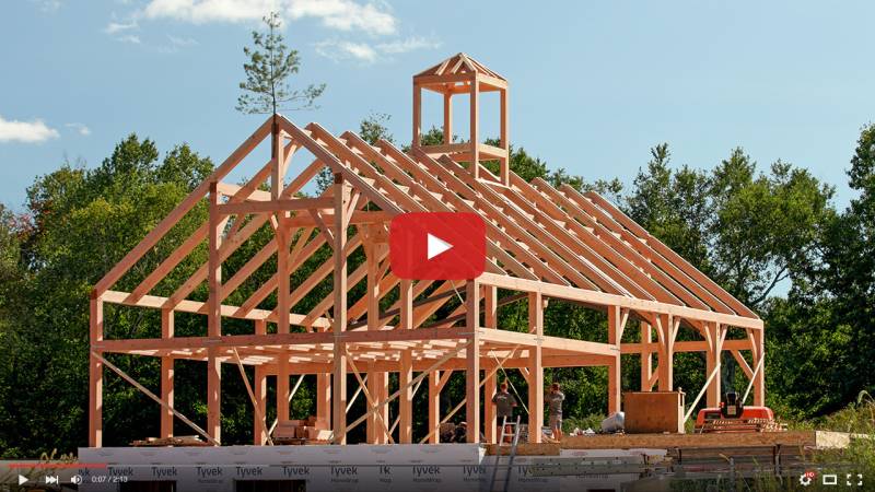 Custom Timber Frame Home Raising