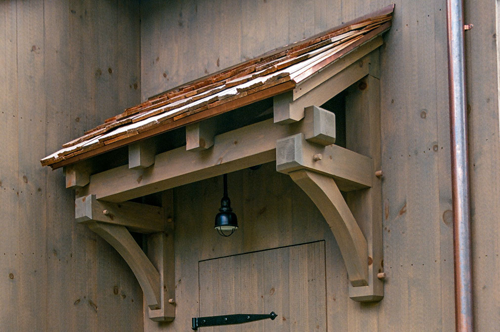 4' Timber Frame Eyebrow Roof
