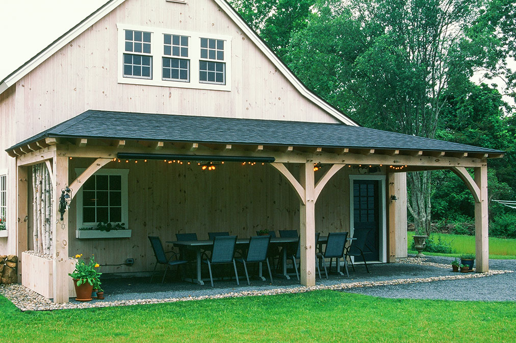 Open Lean-To with Hip Roof