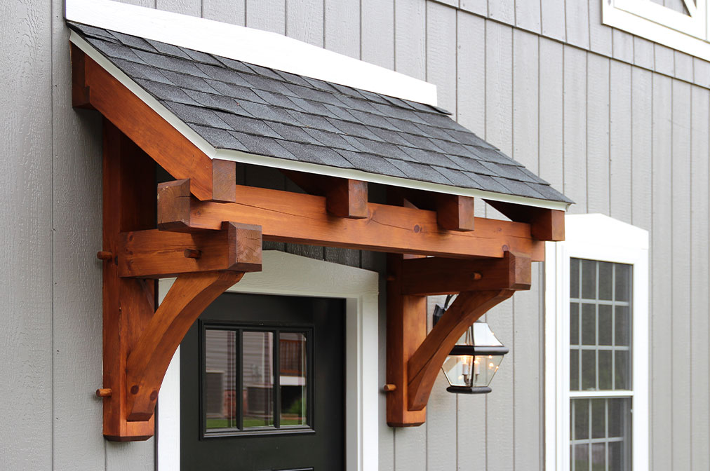 4' Timber Frame Eyebrow Roof