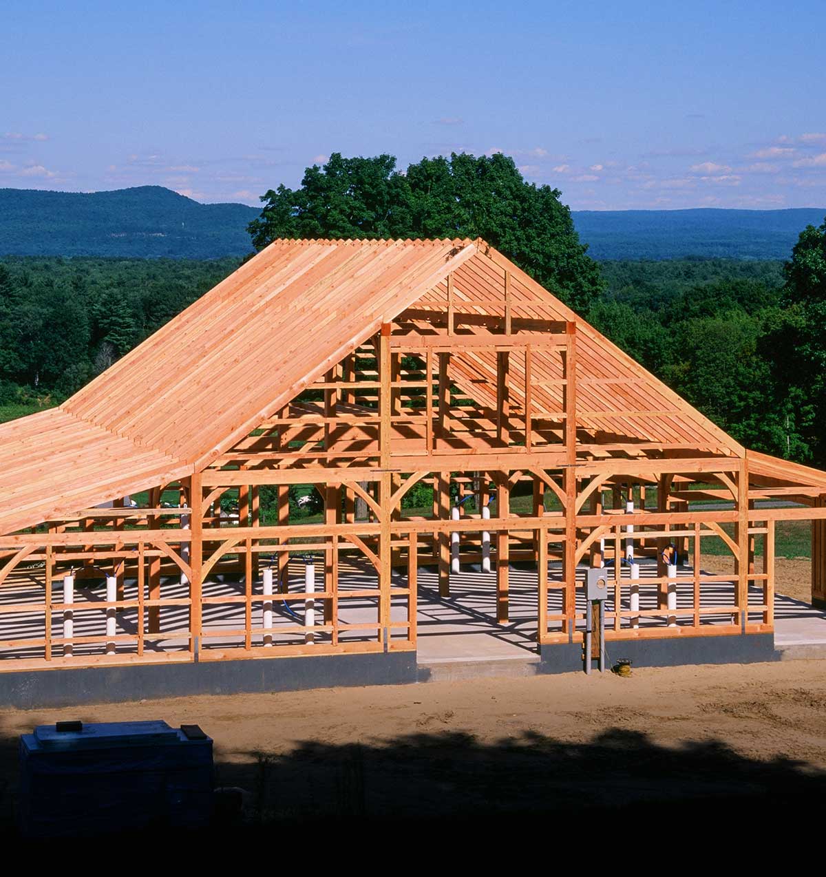 60' x 49' Saratoga Post & Beam Barn, Franklin County, MA