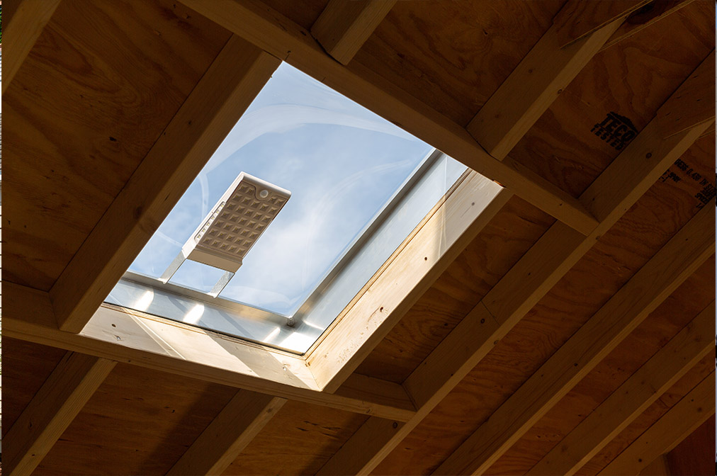 Skylight with Solar LED Light