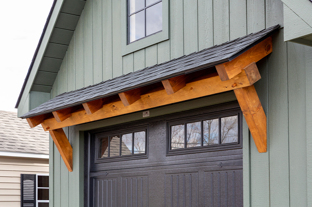 Modern Timber Frame Eyebrow Roof