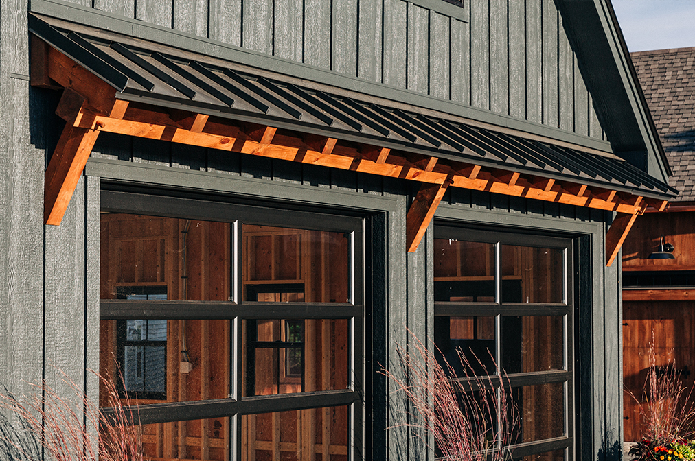 Modern Timber Frame Eyebrow Roof