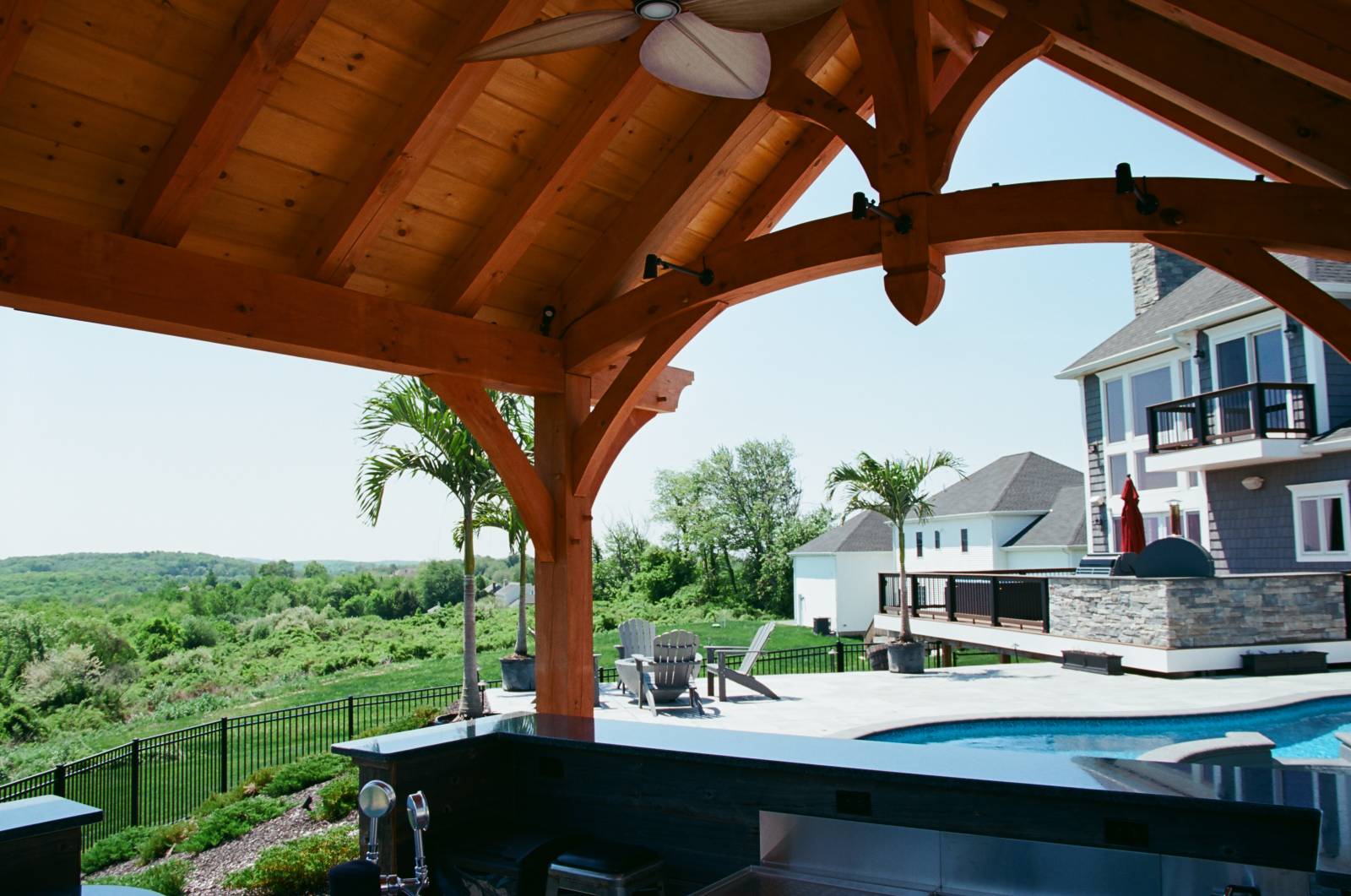 View from Under the Pavilion Behind the Bar
