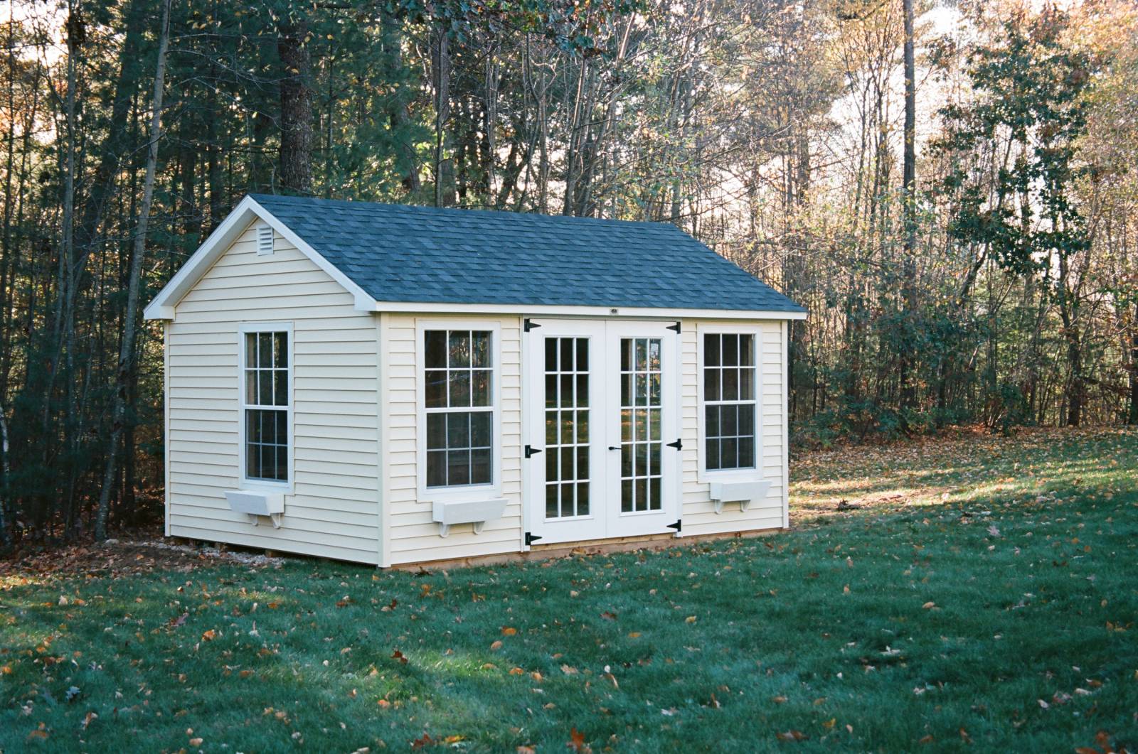 30' x 54' Windows & 6' Full View Glass Double Door with Vinyl Siding
