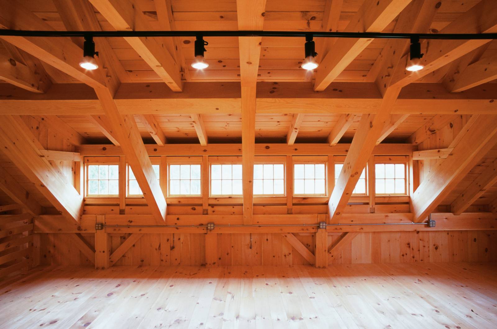 Straight-on view of the transom dormer