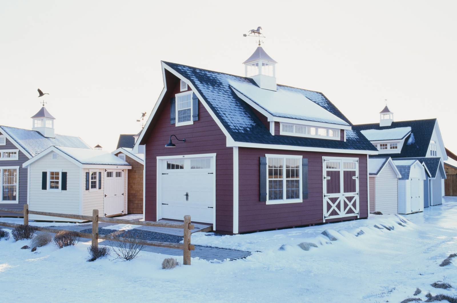 16' x 24' Grand Victorian Cape Garage and other buildings on display