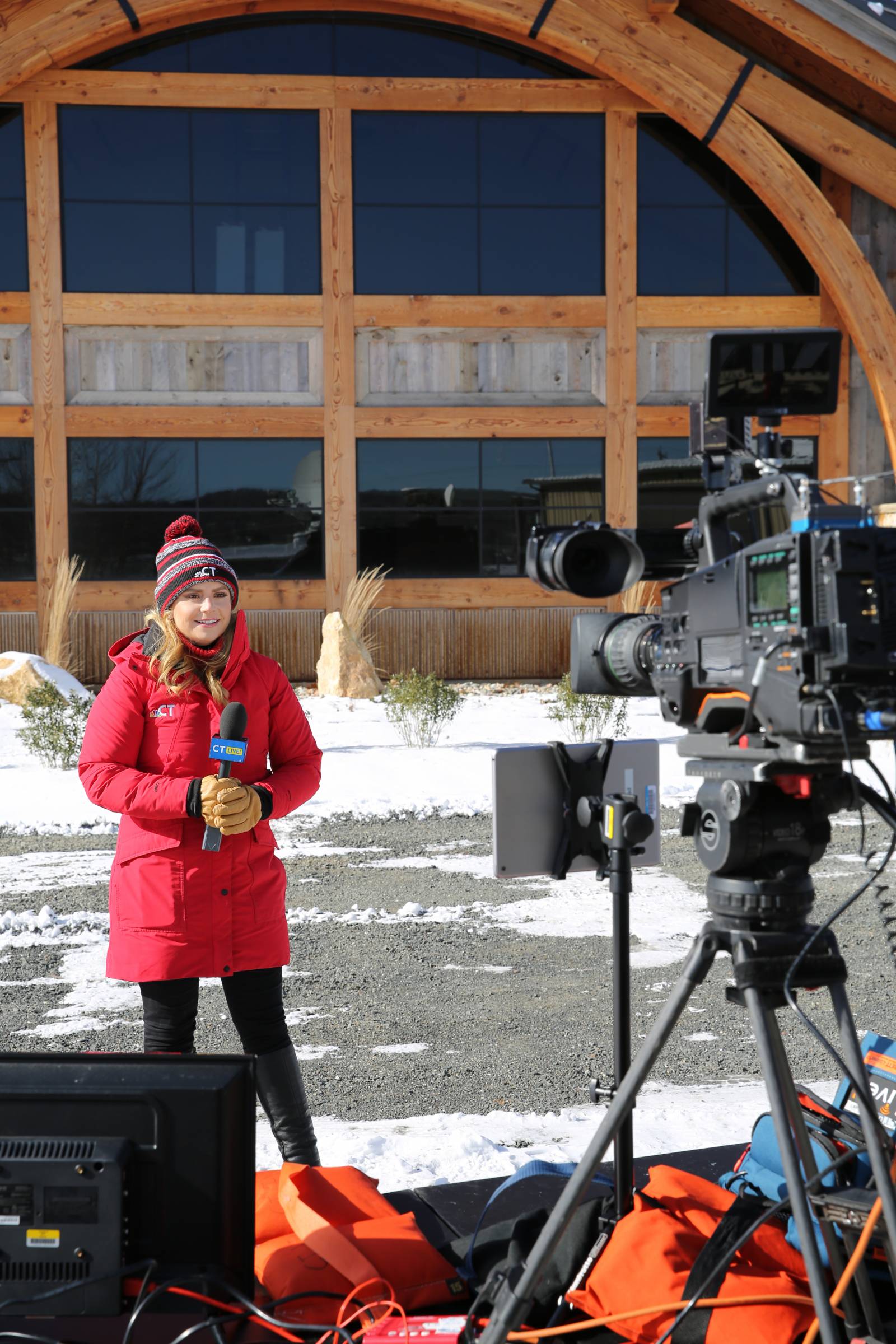 CT LIVE! host Taylor Kinzler on camera