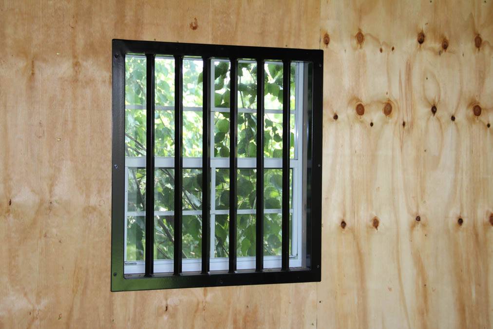 (1) 8 Lite Window per Stall with Powder Coated Grill