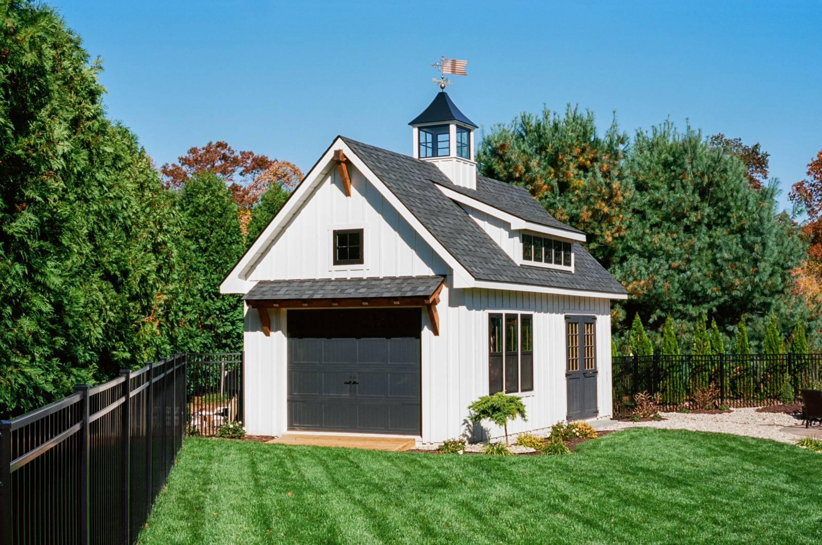 14' x 24' Modern Farmhouse Grand Victorian Cape Garage, Ellington, CT