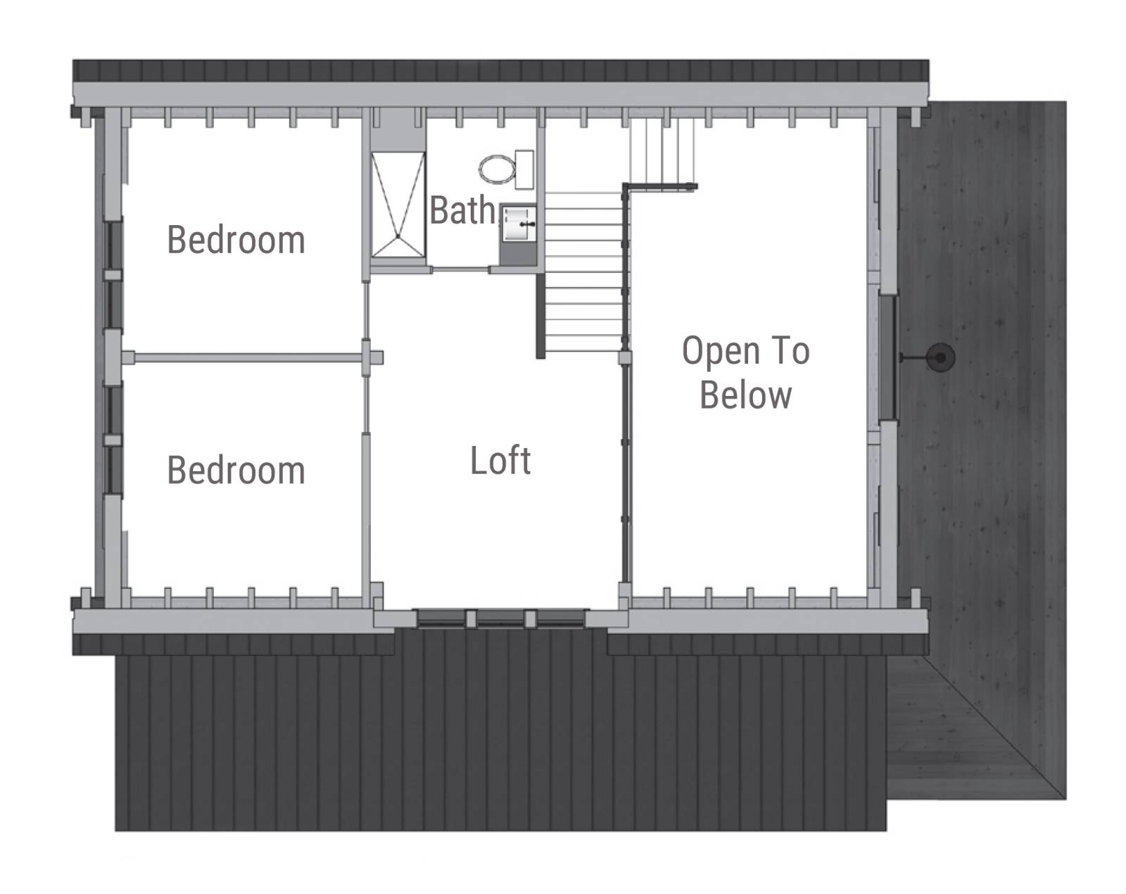 Stockbridge Barn Home Second Floor
