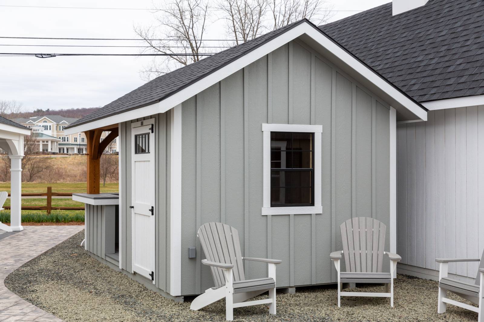 Victorian Poolside Bar • Enclosed Storage Area Exterior