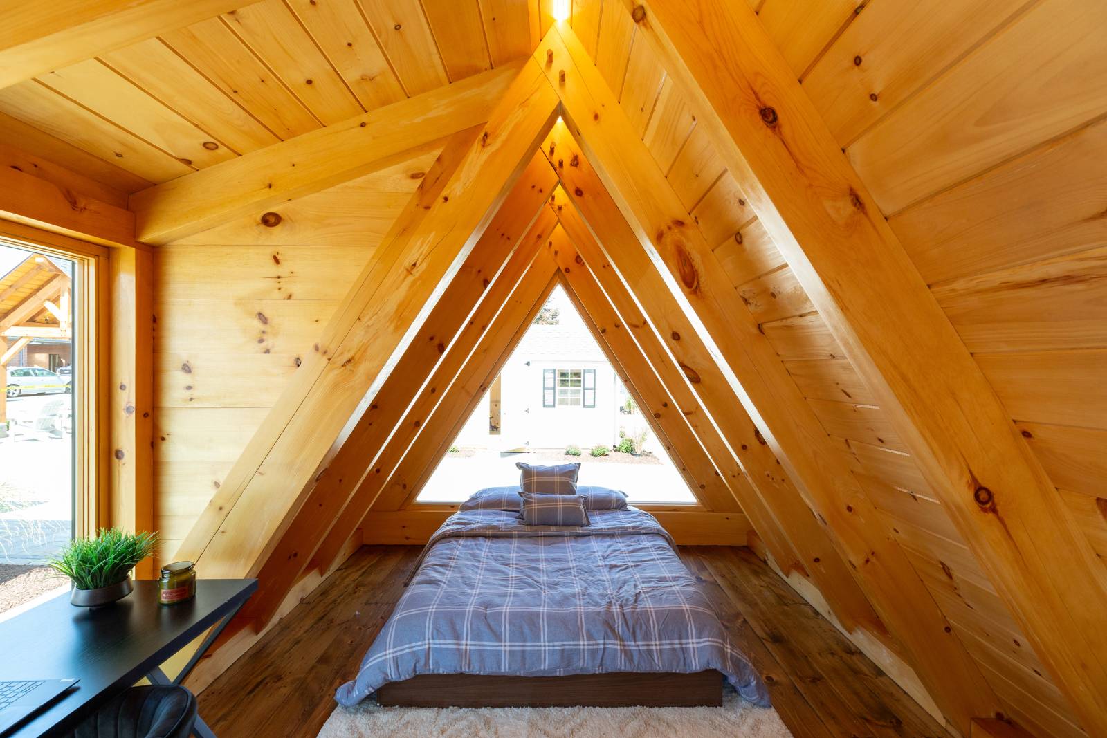 12' x 18' A-Frame Cabin Interior