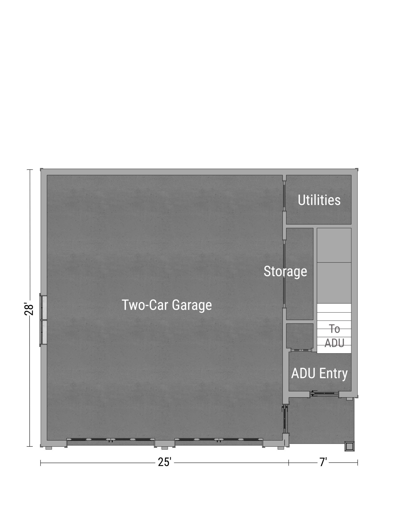 First Floor Garage