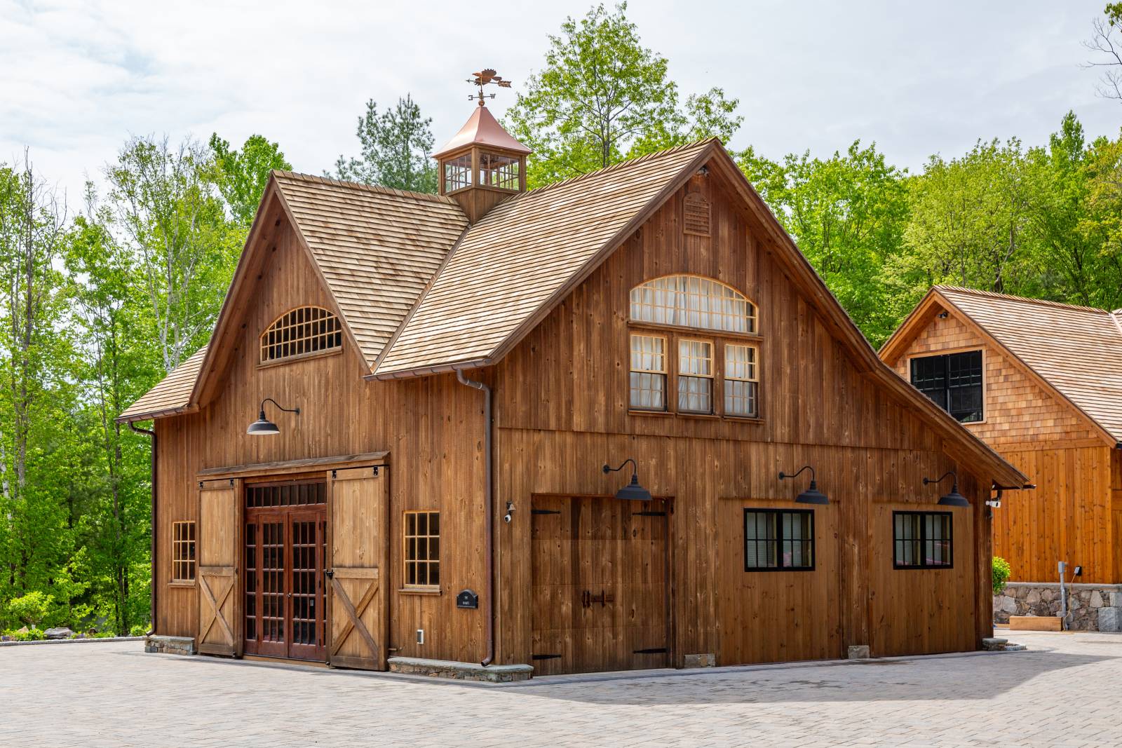 Reverse Gable Dormer on 32' x 32' Lenox Carriage Barn