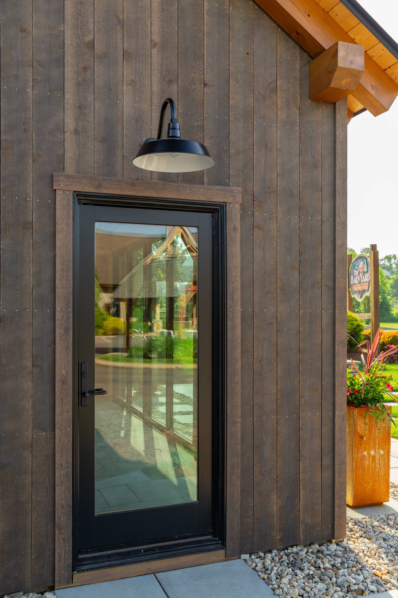 3' x 7' Andersen A-Series Patio Door with Full Glass • Timber Frame
