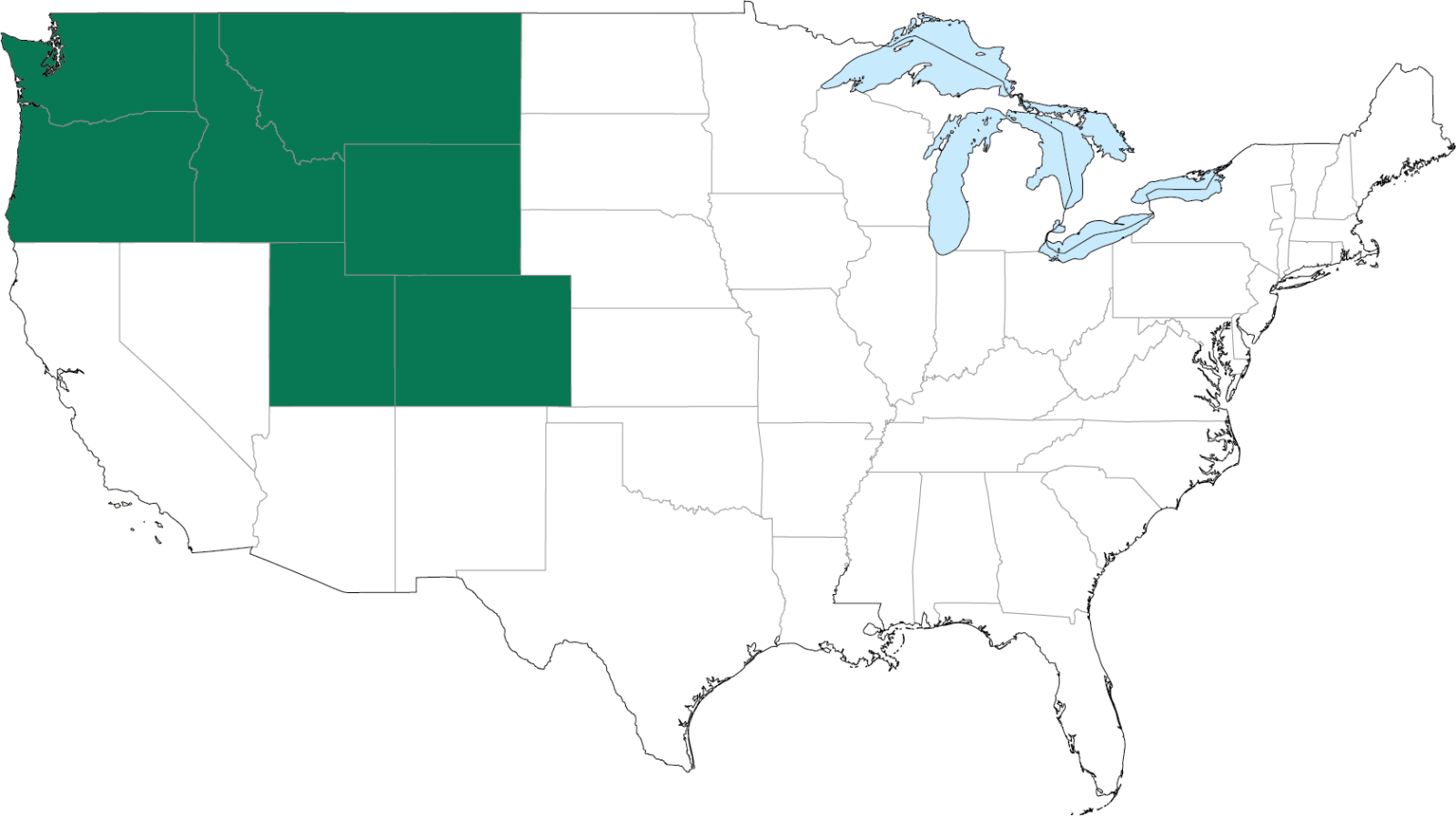 Mountain West Service Area Map