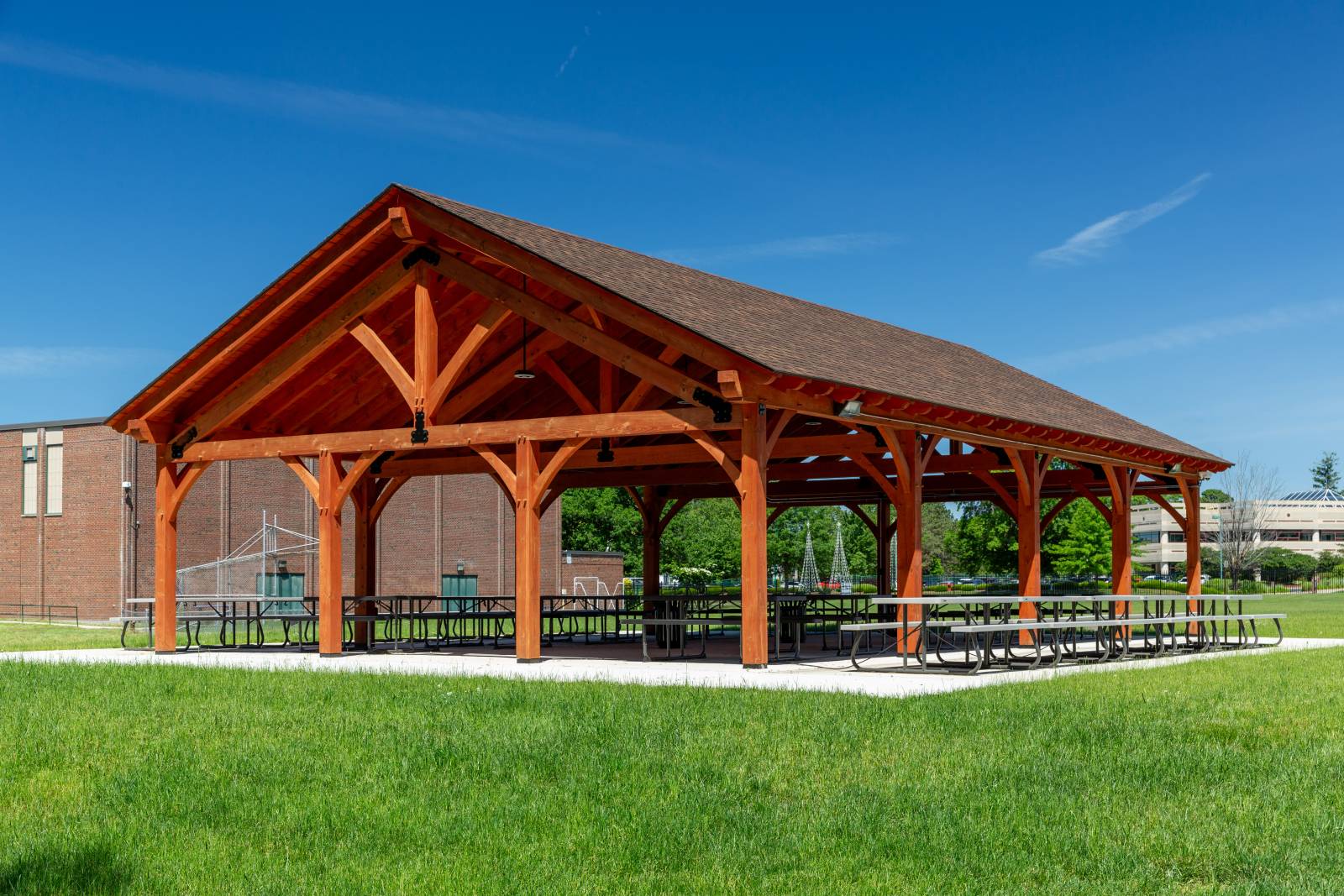 30' x 50' Bitterroot Timber Frame Pavilion, Springfield, MA