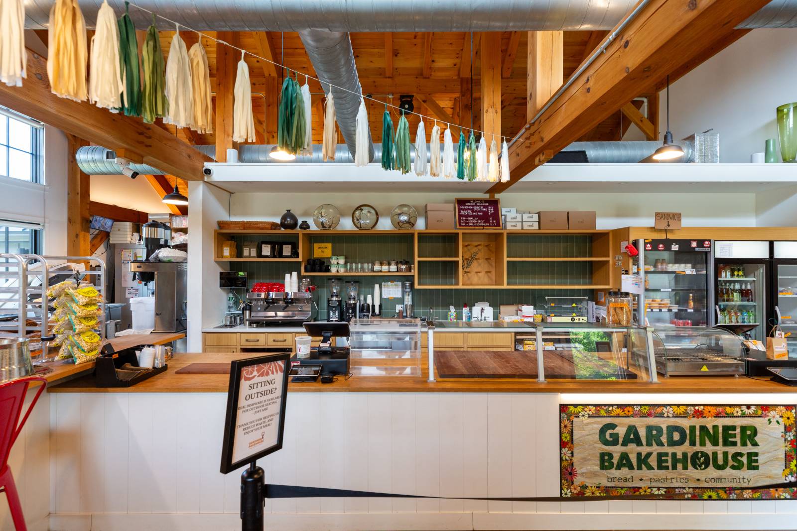 The bakehouse offers artisan bread & pastries made in-house using local ingredients
