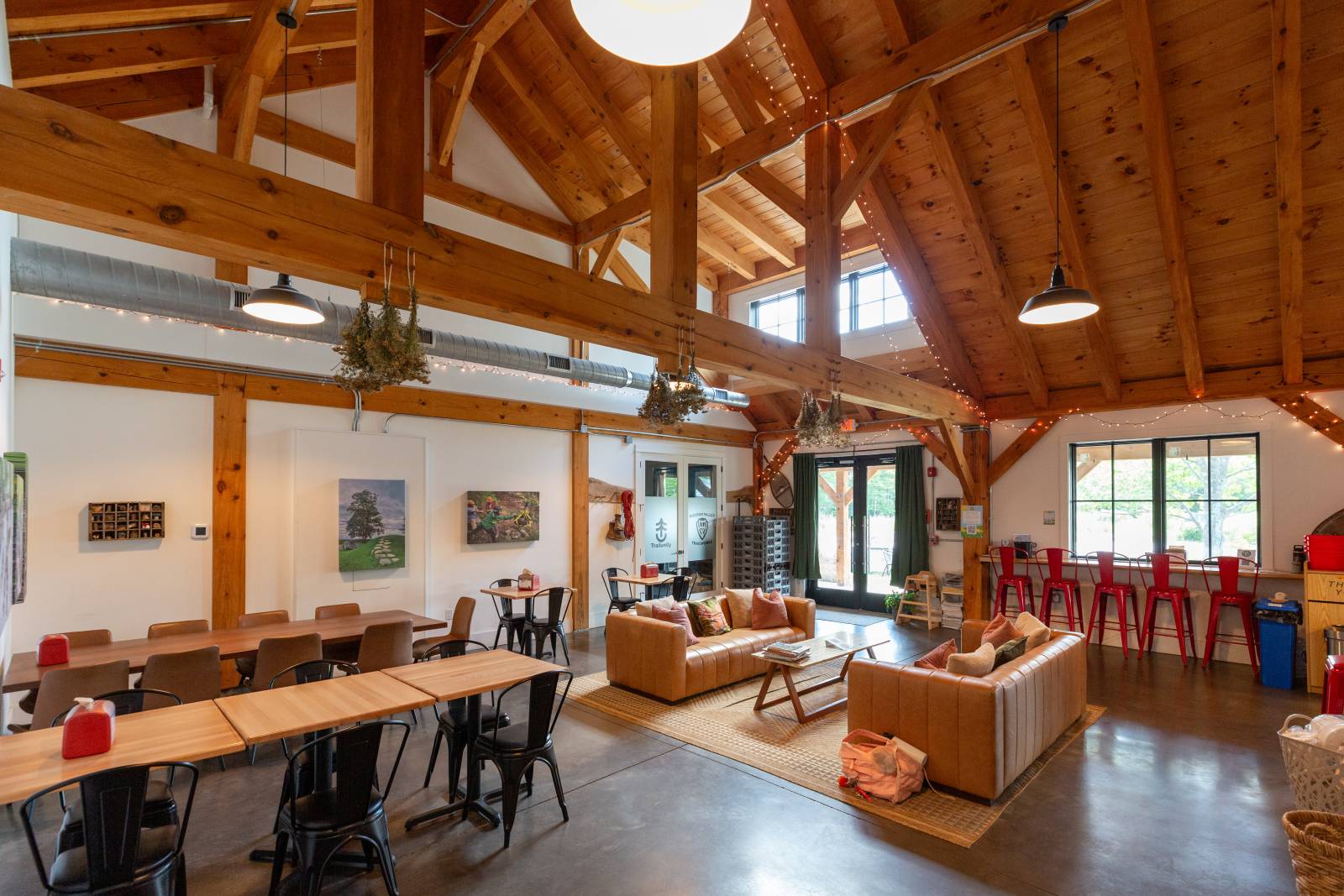 The lounge is the perfect place to enjoy food, drinks, and company