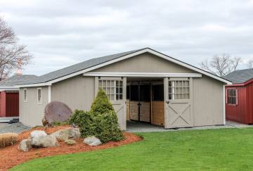30' x 24' Hamden Center Aisle Horse Barn, Ellington, CT