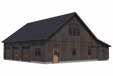 48' x 48' Lexington Saratoga Barn Kit