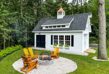 14' x 24' Grand Victorian Cape Garage, Bedford, MA