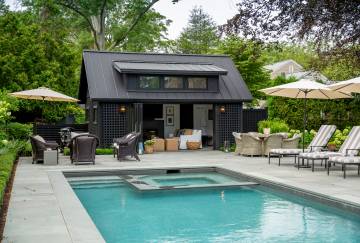 14' x 20' Timber Frame Pool House, Barrington, RI