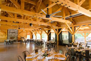 40' x 100' Timber Frame Wedding Pavilion, Waitsfield, VT